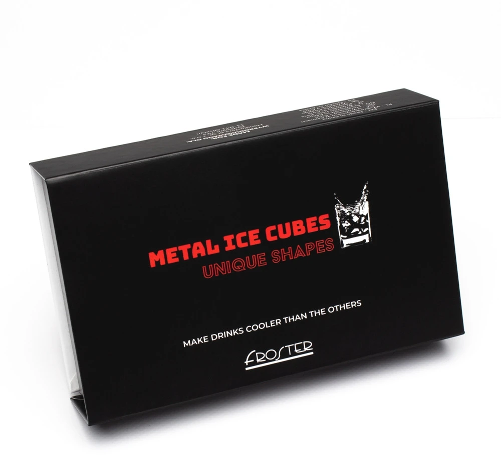 Froster Metaliniai vyriškos formos gėrimų aušintuvai, 21+ moterims, juodi