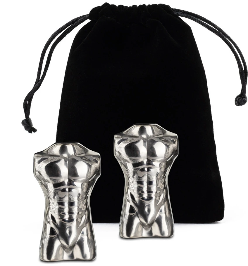 Froster Metaliniai vyriškos formos gėrimų aušintuvai, 21+ moterims, juodi