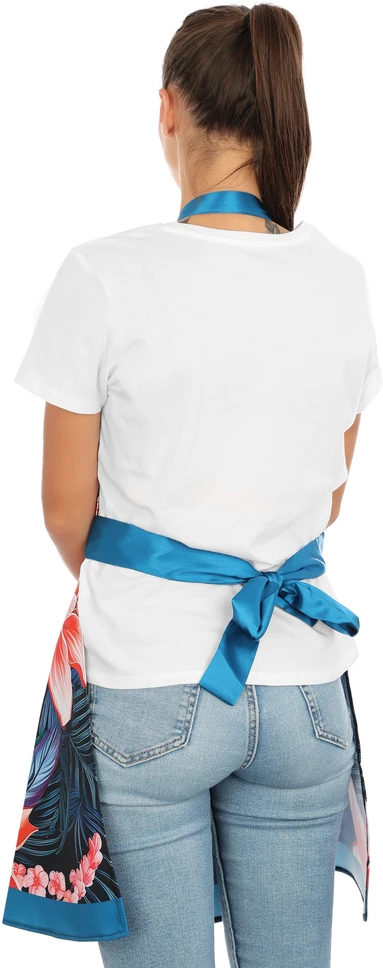 Froster Moteriška prijuostė su suknelės kirpimu, apsauga nuo dėmių, elegantiška, dovanai