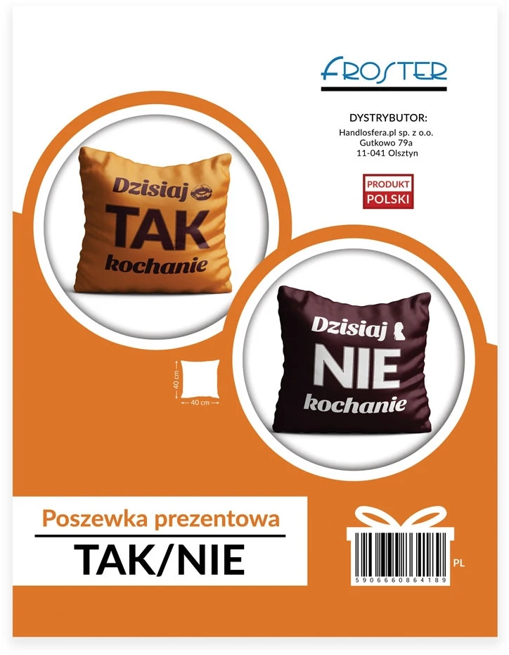 Froster Pagalvės užvalkalas su įspėjimu „Laikykite toliau nuo ugnies“