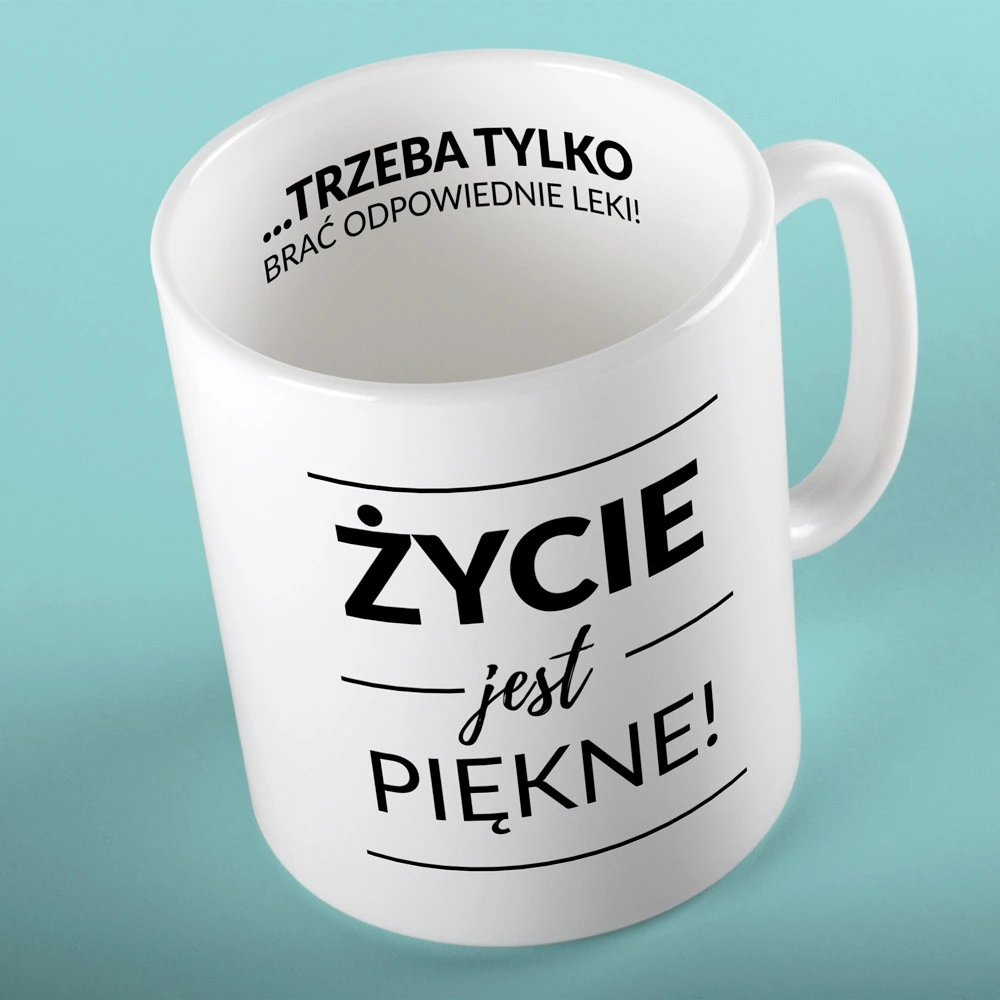 Froster Puodelis su pozityvia žinute, skirtas kasdieniam naudojimui
