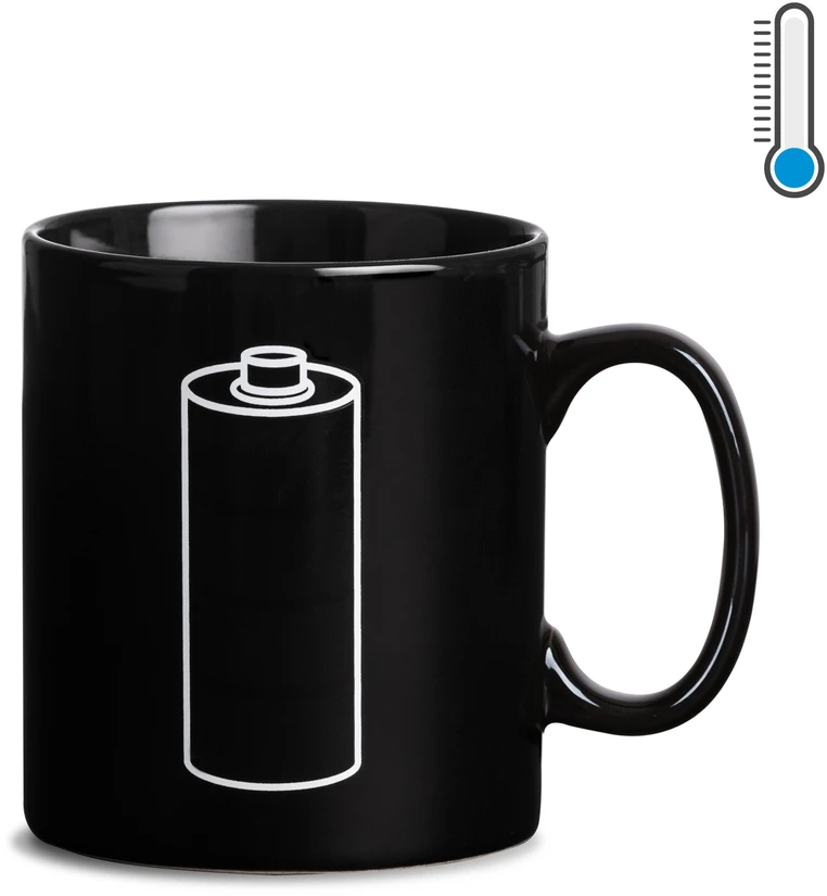 Froster Spalvą keičiantis magiškas puodelis su baterija, karščiui jautrus, dovanai
