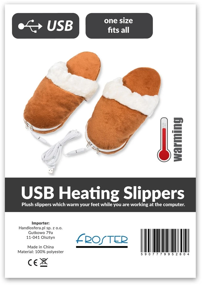 Froster USB šildomos šlepetės, 43 dydis