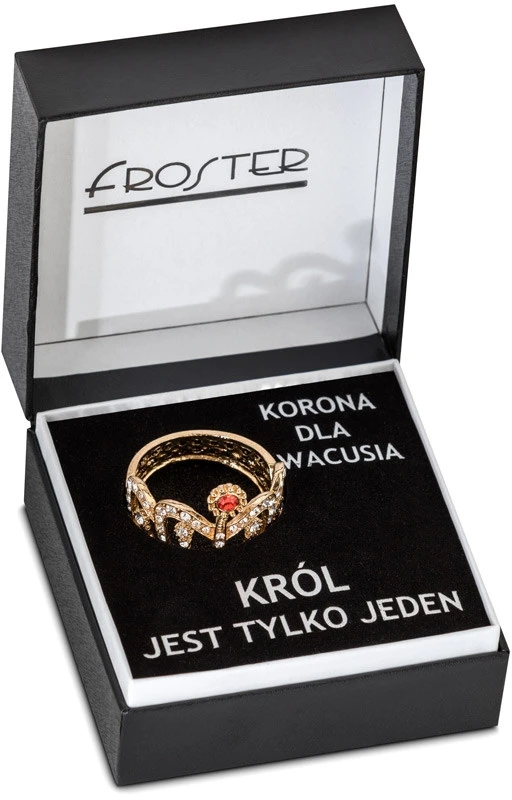 Froster Vyriška metalinė karūna draugui, dekoracijai, universalus dydis