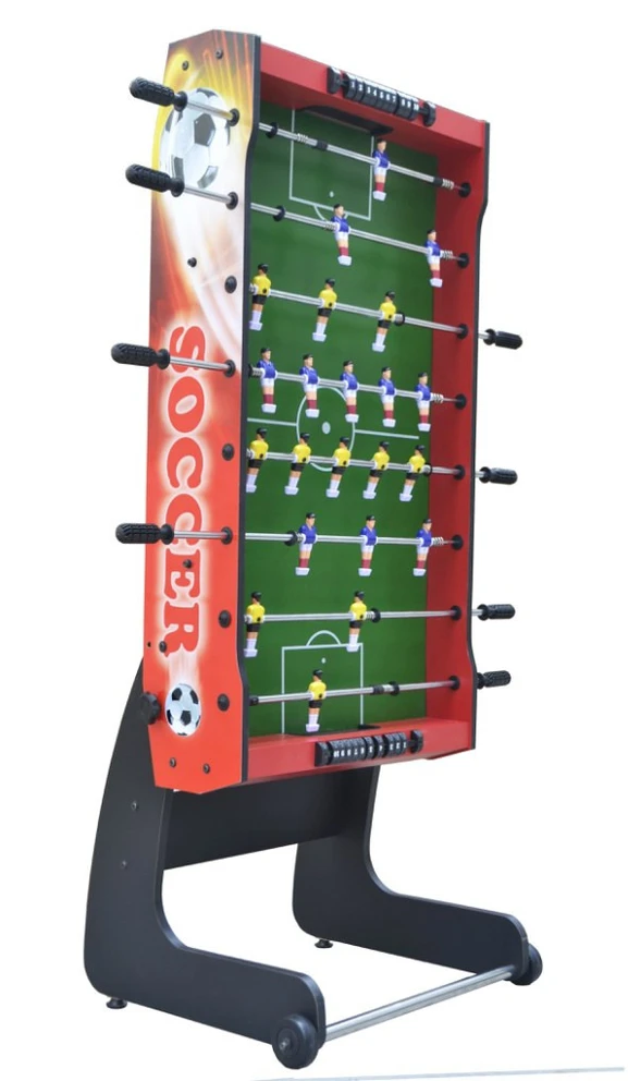 Futbolo stalas sulankstomas raudonas 121x60 cm