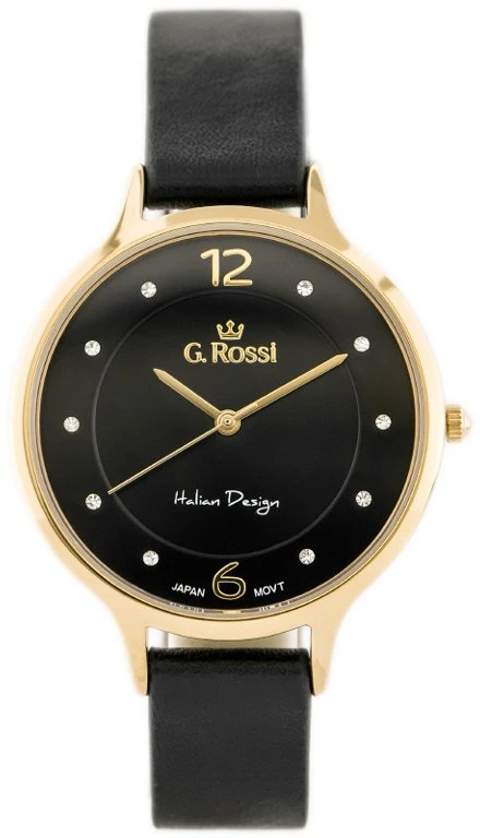 Laikrodis G. ROSSI 10411A-1A2 WOMEN'S WATCH ON BASE (zg714f) + BOX