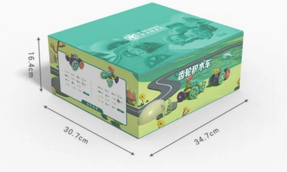 Gearjoy Dideli minkšti konstruktoriaus kiti su plastikiniais jungtimis, vaikams nuo 3 metų, 77 detalės