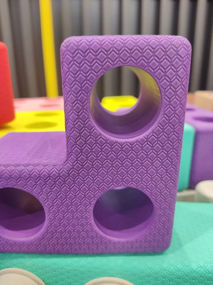 Gearjoy Dideli putplasčio Tetris kaladėlių rinkinys vaikams nuo 3 metų, 45 elementai