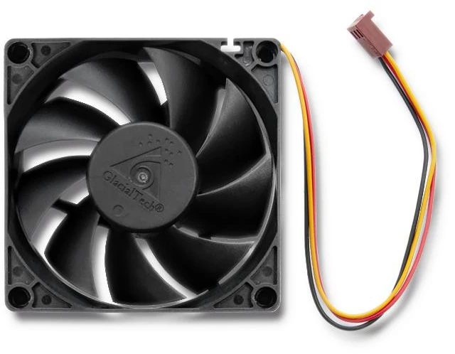 Glacialtech Qoltec tylus 12V 3PIN ventiliatorius 19dBA