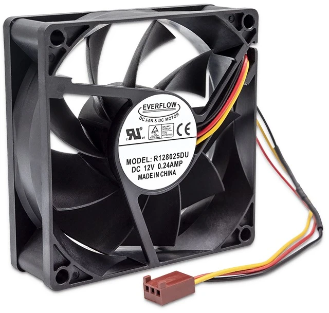 Glacialtech Qoltec tylus 12V 3PIN ventiliatorius 19dBA
