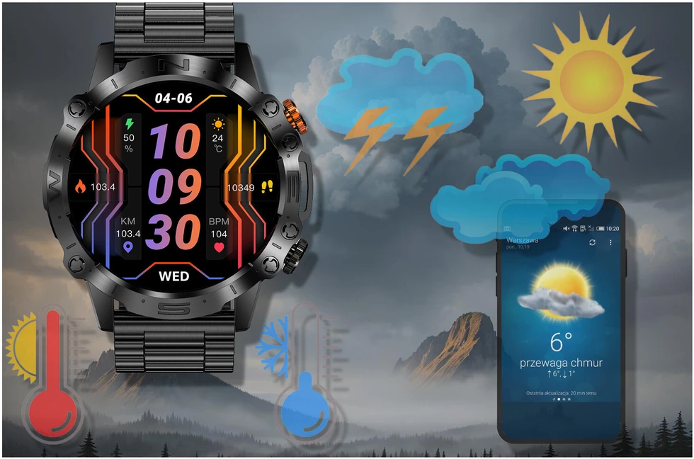 GRAVITY GT20-1 MEN'S Išmanusis laikrodis - AMOLED, ADDITIONAL BELT (sg024a)