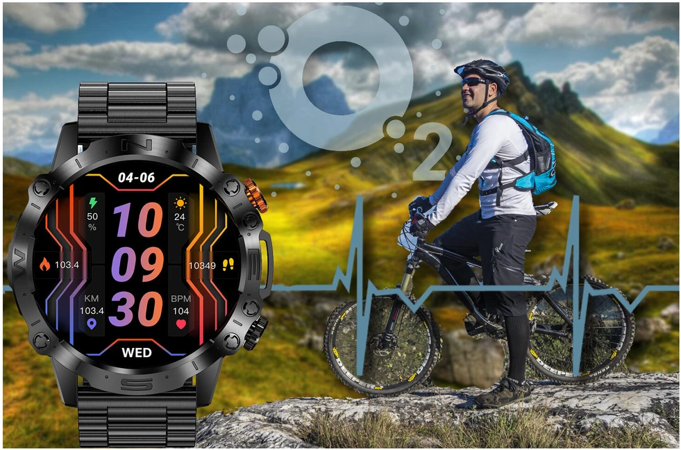 GRAVITY GT20-1 MEN'S Išmanusis laikrodis - AMOLED, ADDITIONAL BELT (sg024a)