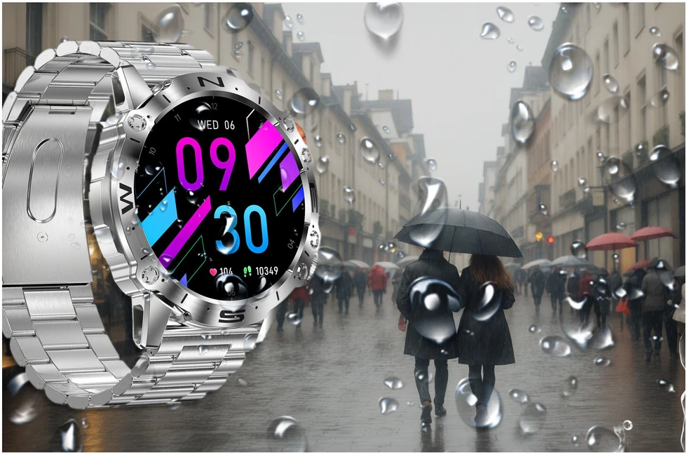 Išmanusis laikrodis MĘSKI GRAVITY GT20-2 - AMOLED, DODATKOWY PASEK (sg024b)
