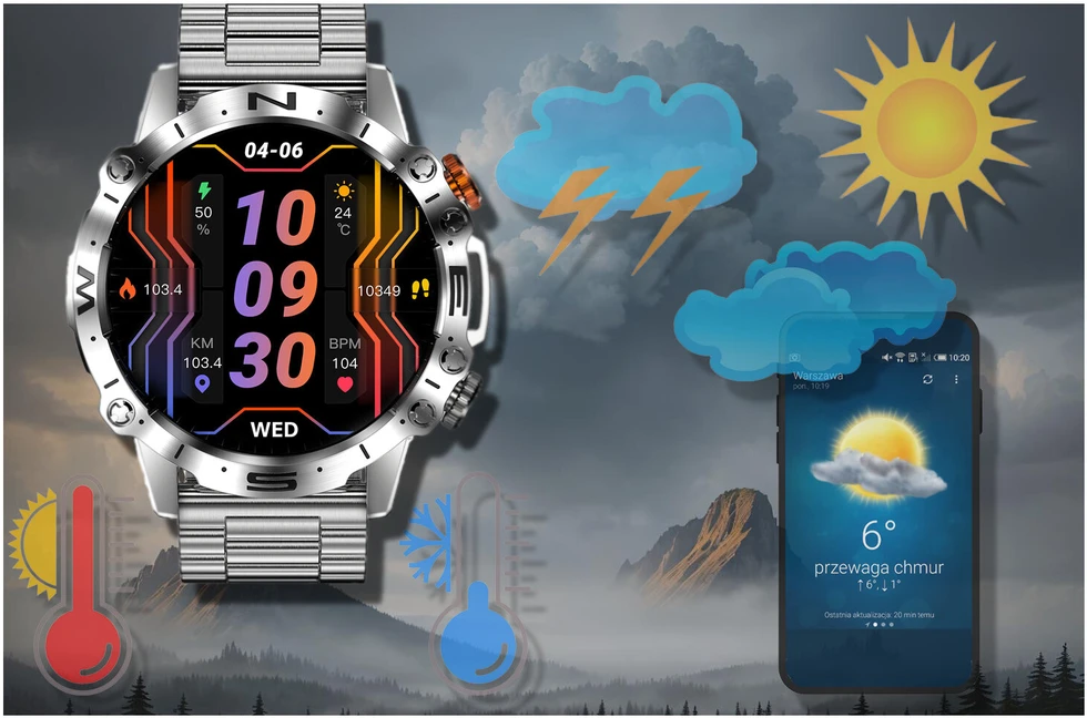 Išmanusis laikrodis MĘSKI GRAVITY GT20-2 - AMOLED, DODATKOWY PASEK (sg024b)