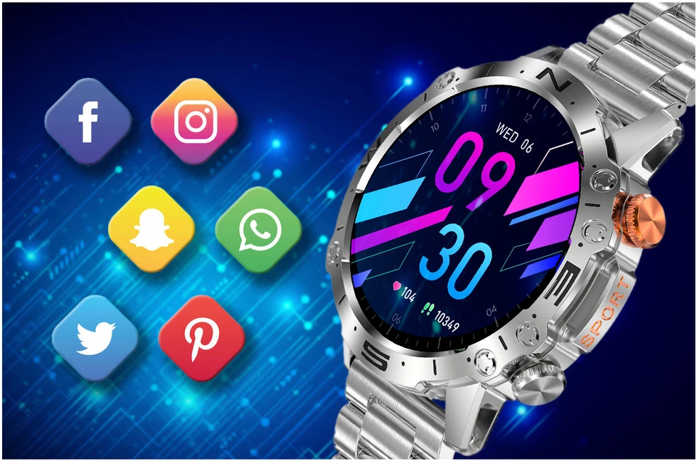 Išmanusis laikrodis MĘSKI GRAVITY GT20-2 - AMOLED, DODATKOWY PASEK (sg024b)
