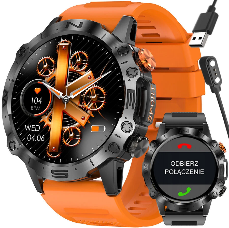 GRAVITY GT20-3 MEN'S Išmanusis laikrodis - AMOLED, ADDITIONAL BELT (sg024c)