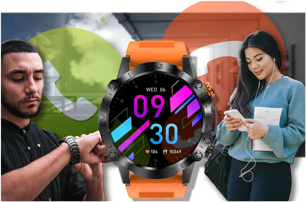 GRAVITY GT20-3 MEN'S Išmanusis laikrodis - AMOLED, ADDITIONAL BELT (sg024c)