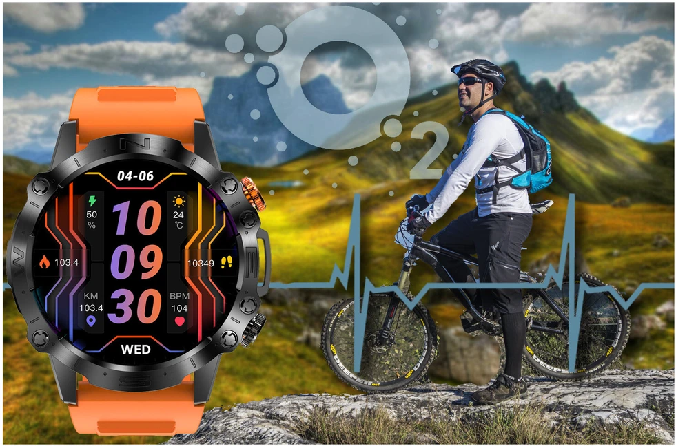 GRAVITY GT20-3 MEN'S Išmanusis laikrodis - AMOLED, ADDITIONAL BELT (sg024c)
