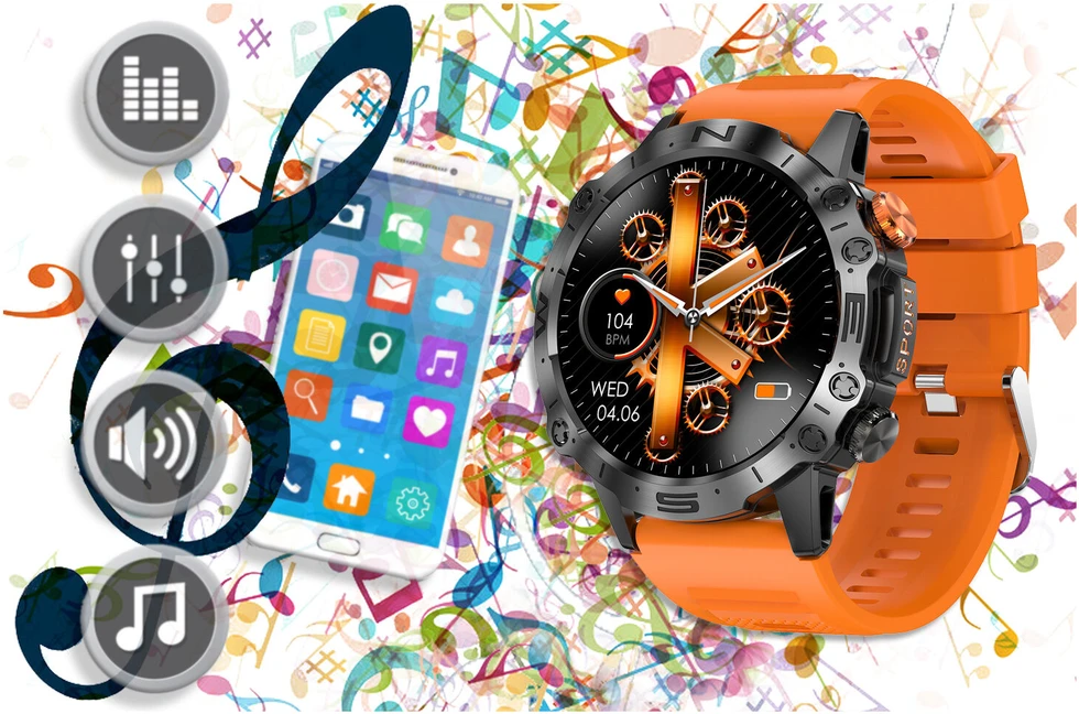 GRAVITY GT20-3 MEN'S Išmanusis laikrodis - AMOLED, ADDITIONAL BELT (sg024c)