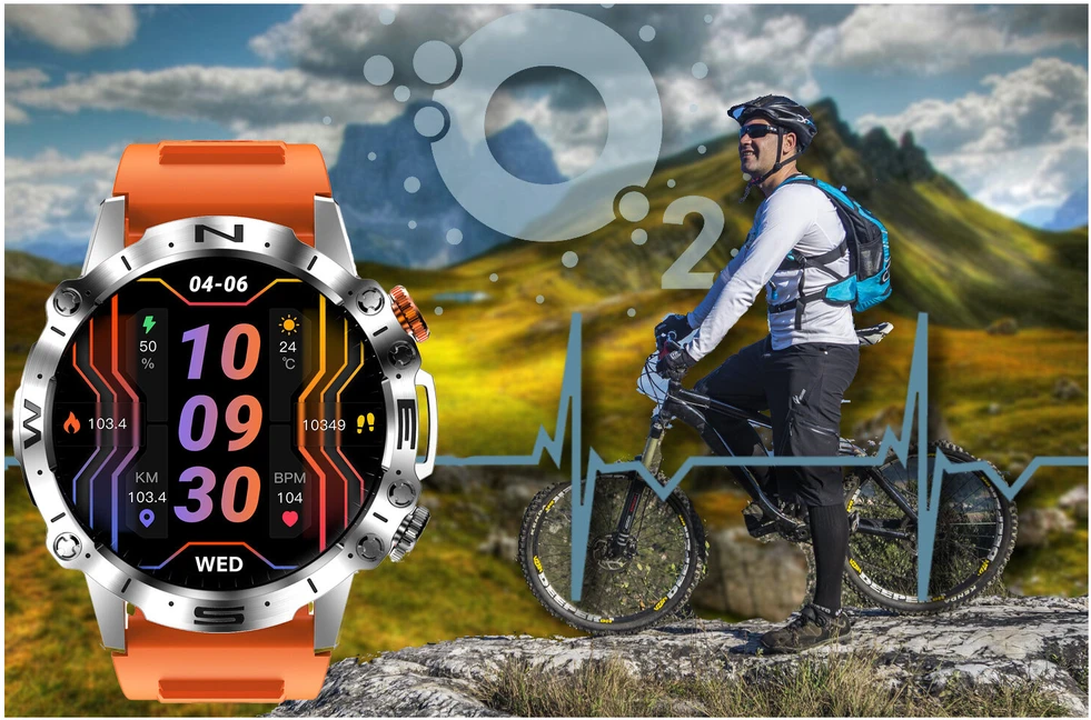 GRAVITY GT20-4 MEN'S Išmanusis laikrodis - AMOLED, ADDITIONAL BELT (sg024d)