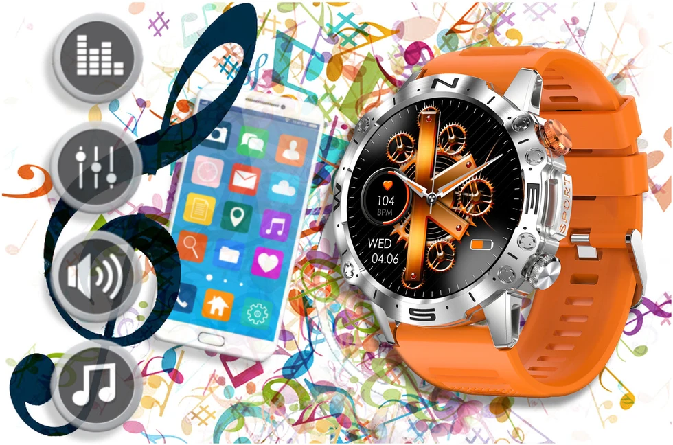 GRAVITY GT20-4 MEN'S Išmanusis laikrodis - AMOLED, ADDITIONAL BELT (sg024d)