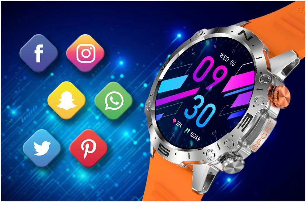 GRAVITY GT20-4 MEN'S Išmanusis laikrodis - AMOLED, ADDITIONAL BELT (sg024d)