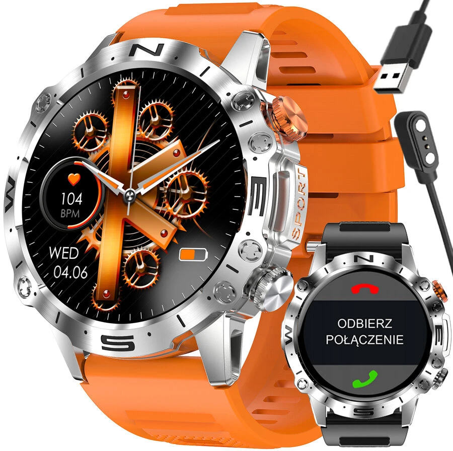GRAVITY GT20-4 MEN'S Išmanusis laikrodis - AMOLED, ADDITIONAL BELT (sg024d)