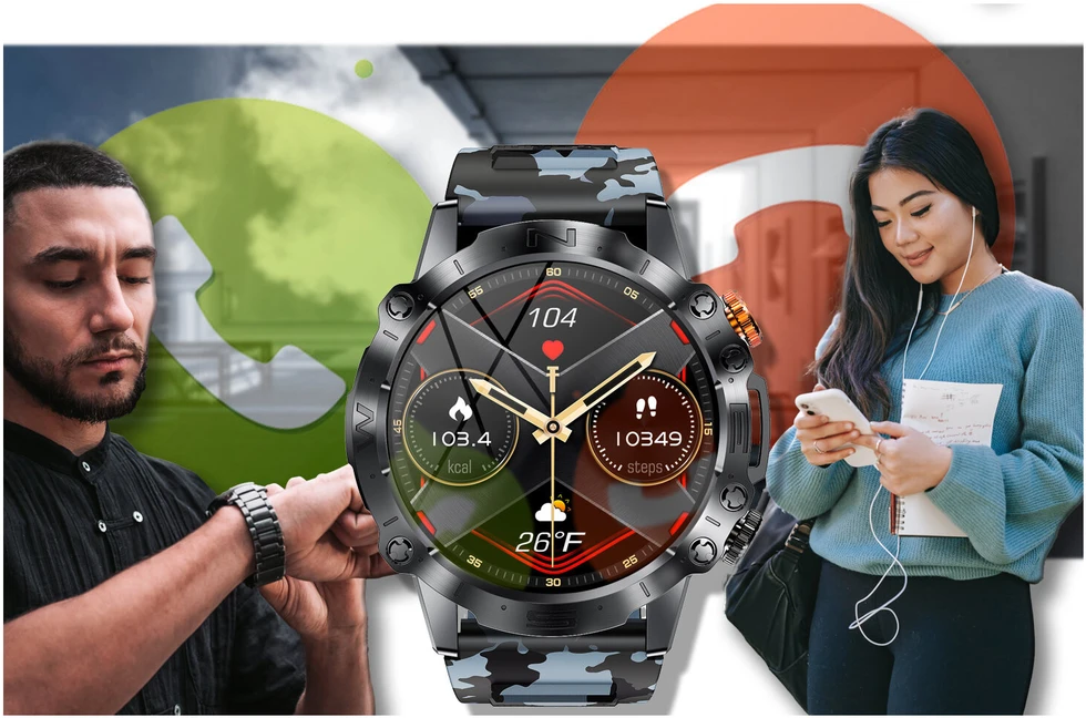 GRAVITY GT20-5 MEN S Išmanusis laikrodis - AMOLED, ADDITIONAL BELT (sg024e)