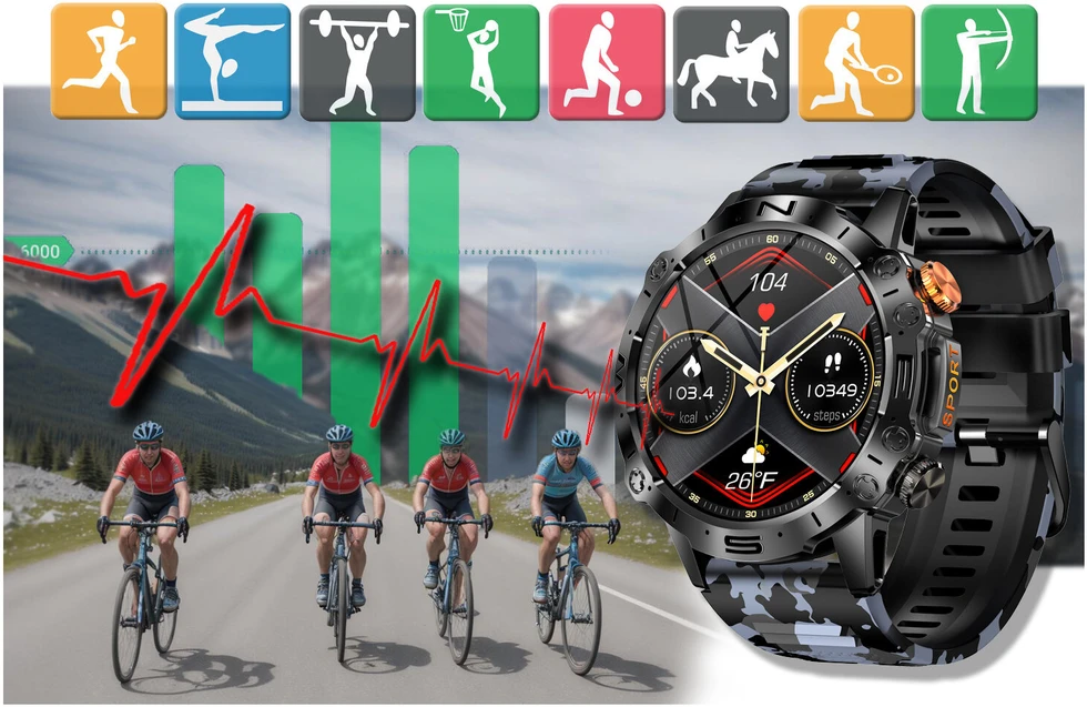 GRAVITY GT20-5 MEN S Išmanusis laikrodis - AMOLED, ADDITIONAL BELT (sg024e)