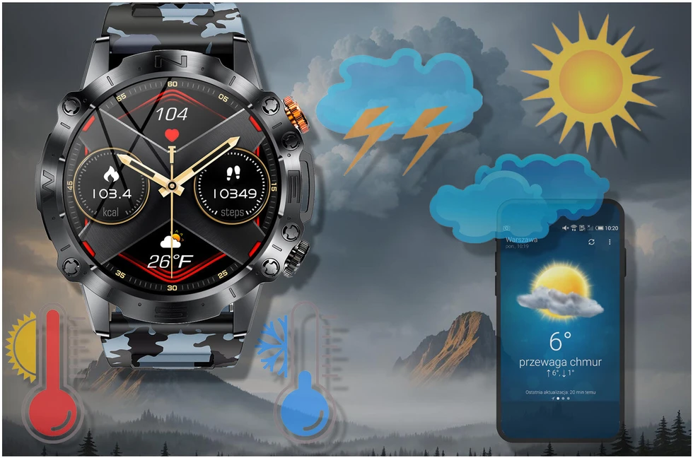 GRAVITY GT20-5 MEN S Išmanusis laikrodis - AMOLED, ADDITIONAL BELT (sg024e)