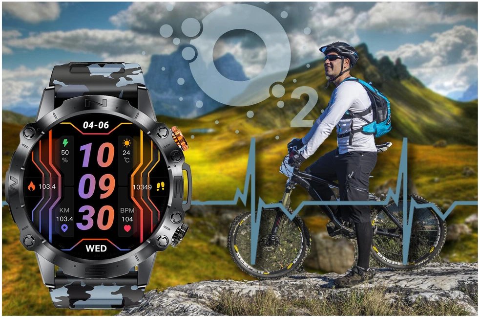 GRAVITY GT20-5 MEN S Išmanusis laikrodis - AMOLED, ADDITIONAL BELT (sg024e)