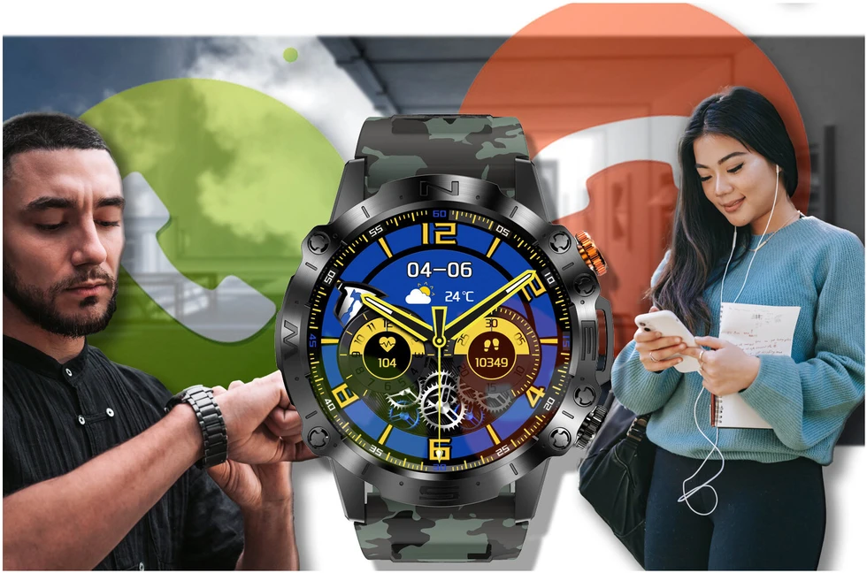 GRAVITY GT20-6 MEN'S Išmanusis laikrodis - AMOLED, ADDITIONAL BELT (sg024f)