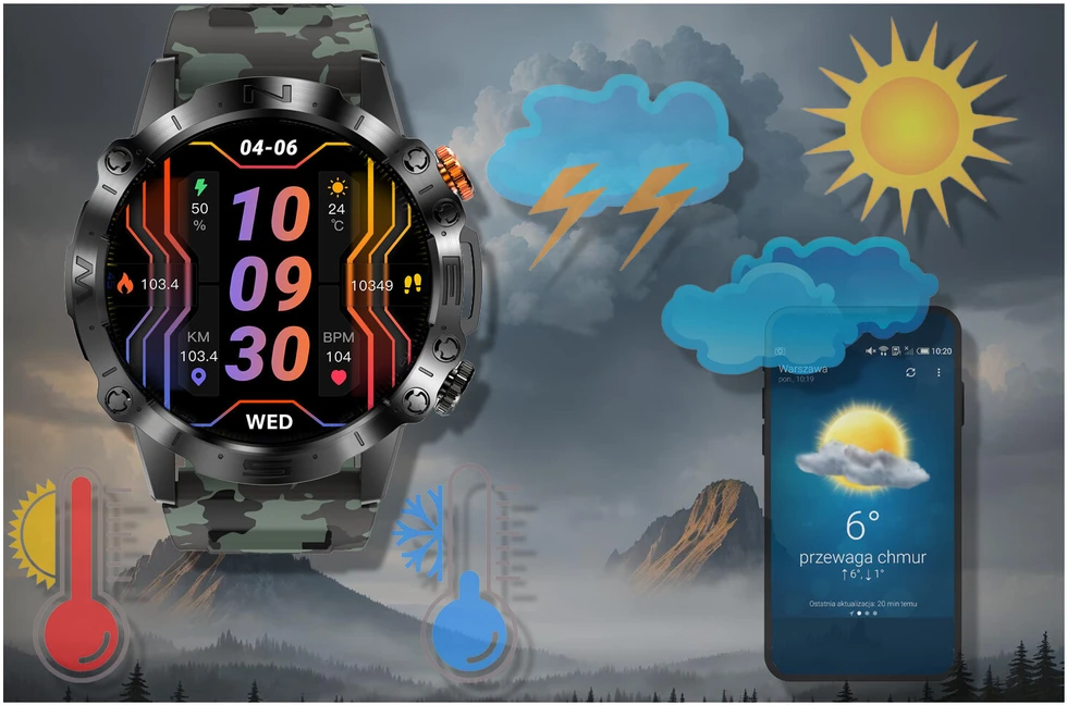 GRAVITY GT20-6 MEN'S Išmanusis laikrodis - AMOLED, ADDITIONAL BELT (sg024f)