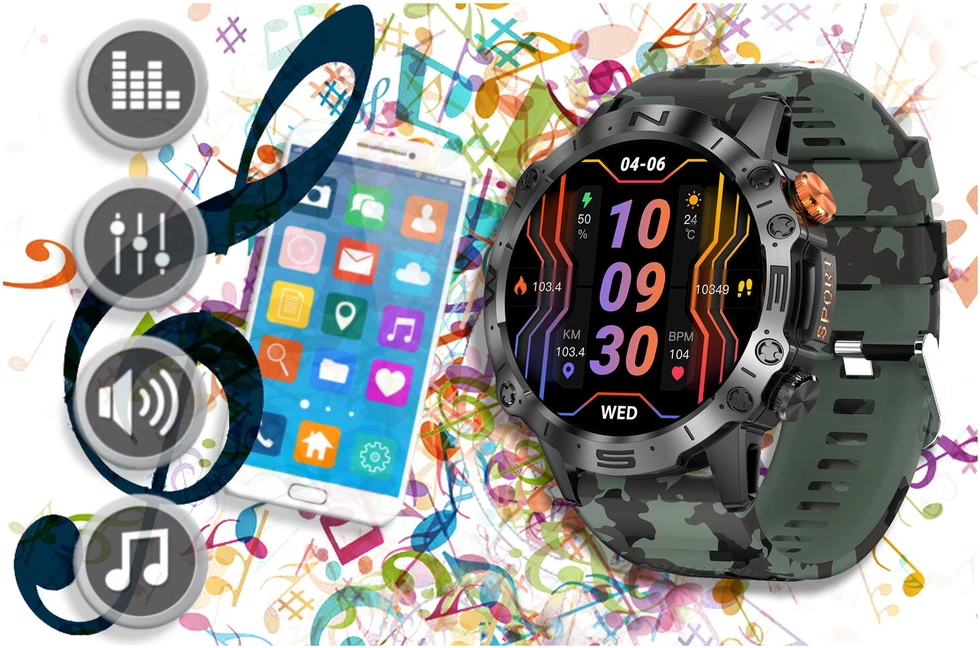 GRAVITY GT20-6 MEN'S Išmanusis laikrodis - AMOLED, ADDITIONAL BELT (sg024f)