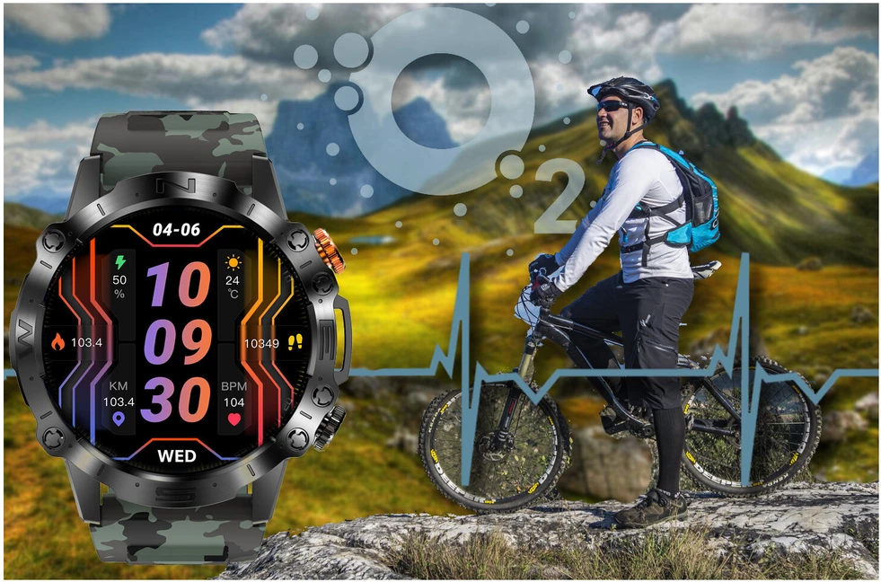 GRAVITY GT20-6 MEN'S Išmanusis laikrodis - AMOLED, ADDITIONAL BELT (sg024f)