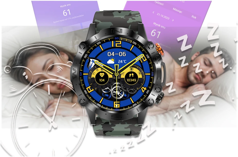 GRAVITY GT20-6 MEN'S Išmanusis laikrodis - AMOLED, ADDITIONAL BELT (sg024f)
