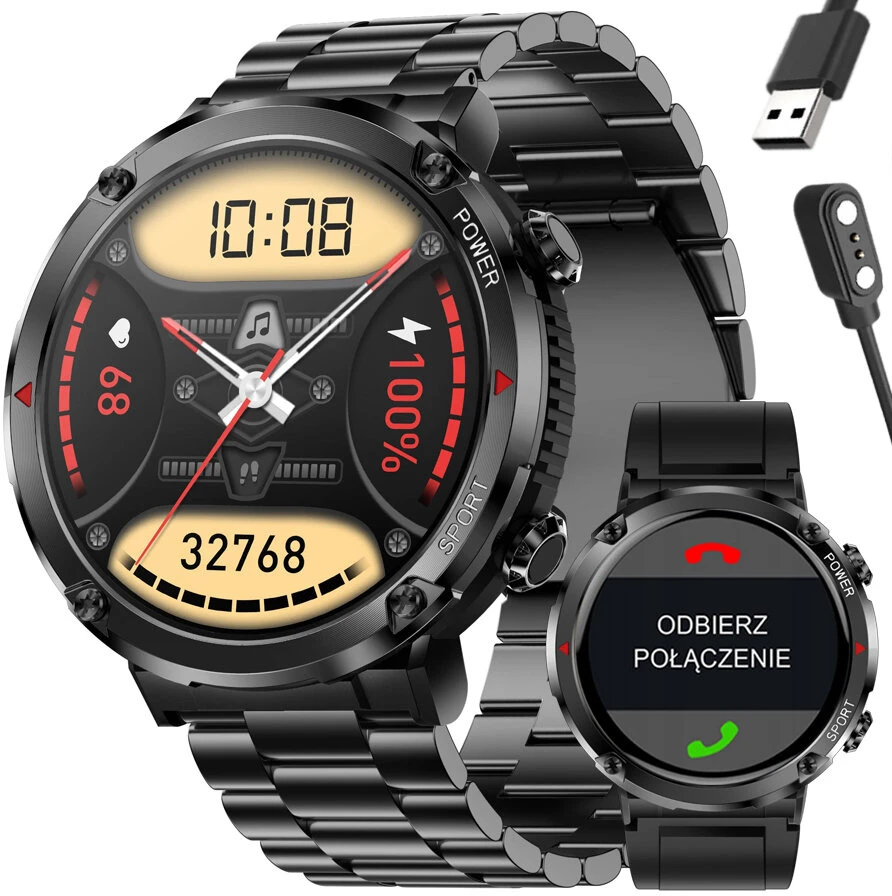 GRAVITY GT21-1 VYRIŠKAS Išmanusis laikrodis - BLUETOOTH CALL, PAPILDOMAS DIRŽAS (sg025a)