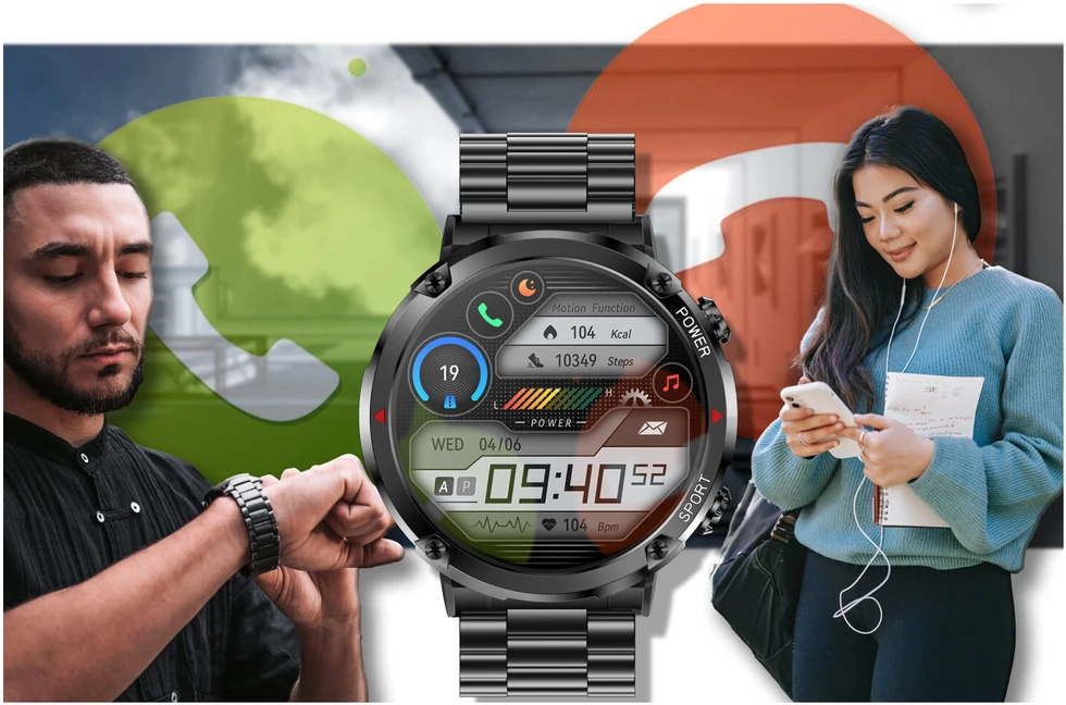 GRAVITY GT21-1 VYRIŠKAS Išmanusis laikrodis - BLUETOOTH CALL, PAPILDOMAS DIRŽAS (sg025a)