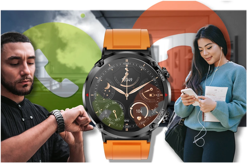 Išmanusis laikrodis MĘSKI GRAVITY GT21-2 - BLUETOOTH CALL, DODATKOWY PASEK (sg025b)