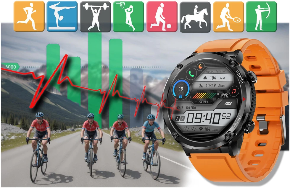 Išmanusis laikrodis MĘSKI GRAVITY GT21-2 - BLUETOOTH CALL, DODATKOWY PASEK (sg025b)
