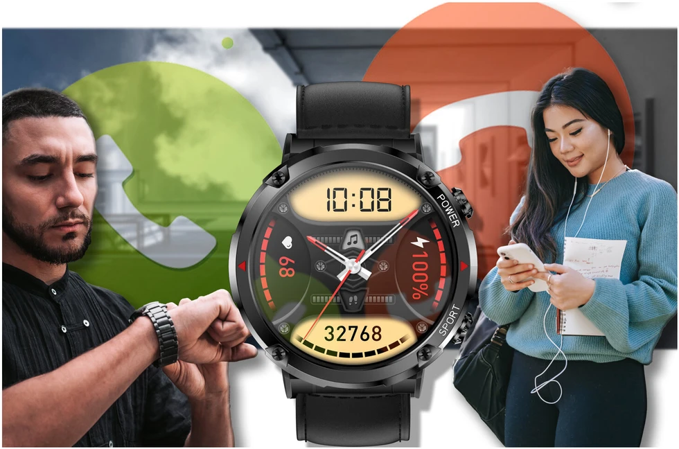 Išmanusis laikrodis MĘSKI GRAVITY GT21-3 - BLUETOOTH CALL, DODATKOWY PASEK (sg025c)