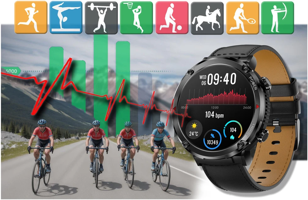 Išmanusis laikrodis MĘSKI GRAVITY GT21-3 - BLUETOOTH CALL, DODATKOWY PASEK (sg025c)