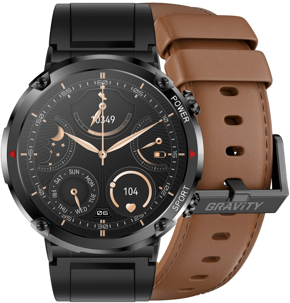 GRAVITY GT21-4 MEN S Išmanusis laikrodis - BLUETOOTH CALL, ADJUSTABLE BELT (sg025d)