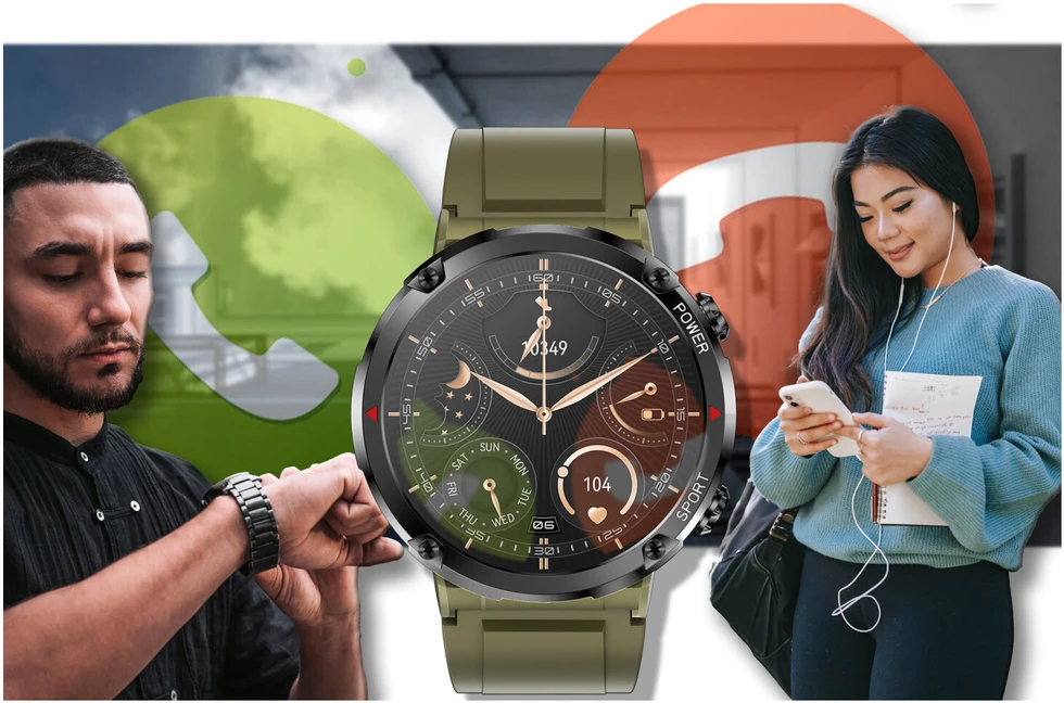 Išmanusis laikrodis MĘSKI GRAVITY GT21-7 - BLUETOOTH CALL, DODATKOWY PASEK (sg025g)