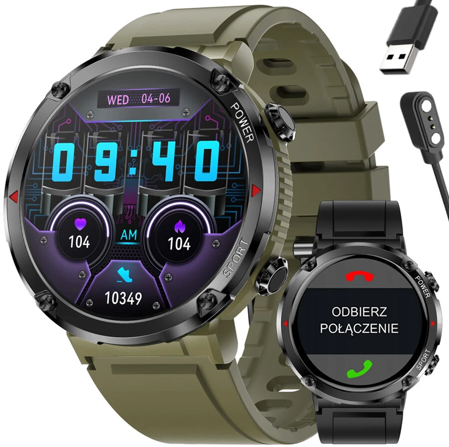 Išmanusis laikrodis MĘSKI GRAVITY GT21-7 - BLUETOOTH CALL, DODATKOWY PASEK (sg025g)