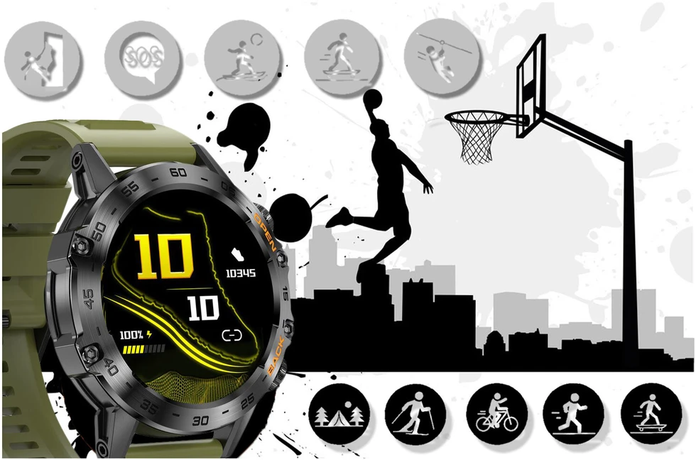 GRAVITY GT9-12 MEN'S Išmanusis laikrodis - CONNECTIONS MAKER, PRESSURE METER (sg021l)