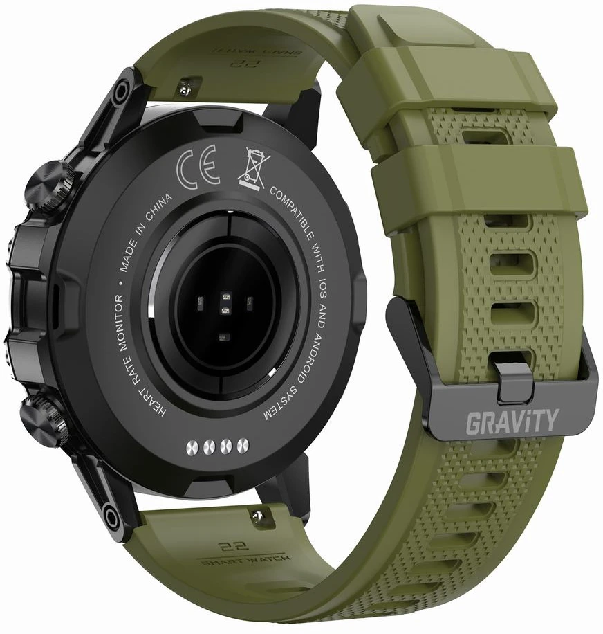 GRAVITY GT9-12 MEN'S Išmanusis laikrodis - CONNECTIONS MAKER, PRESSURE METER (sg021l)