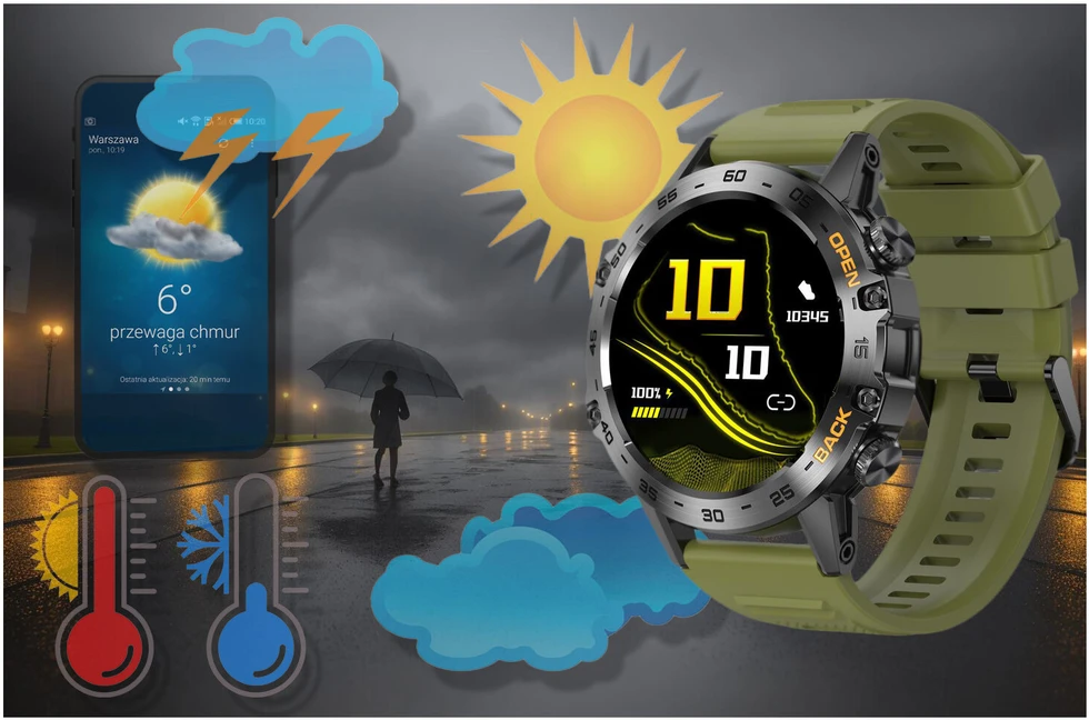 GRAVITY GT9-12 MEN'S Išmanusis laikrodis - CONNECTIONS MAKER, PRESSURE METER (sg021l)