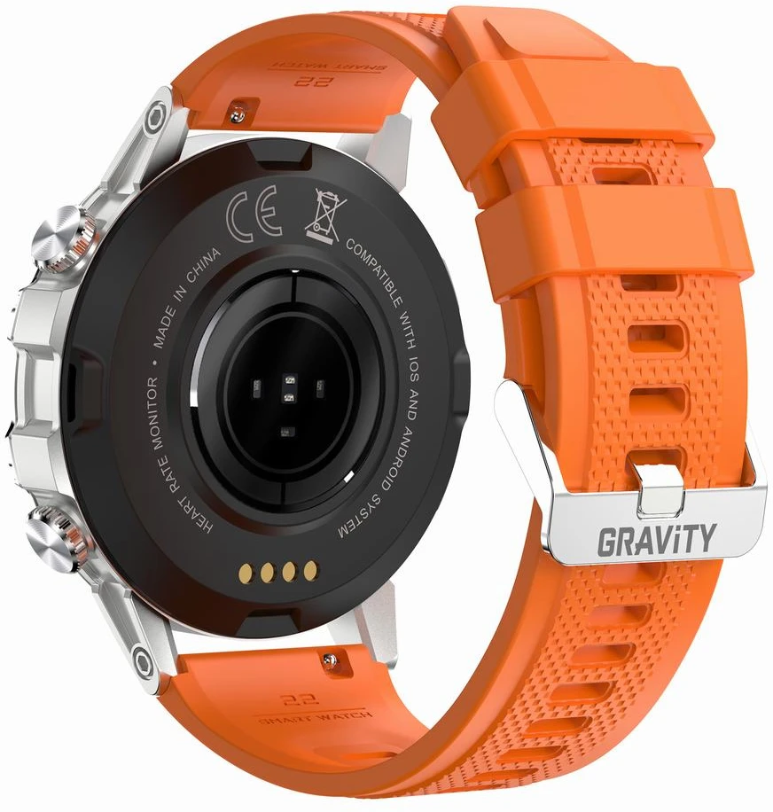 Išmanusis laikrodis MĘSKI GRAVITY GT9-9 - WYKONYWANIE POŁĄCZEŃ, CIŚNIENIOMIERZ (sg021d)