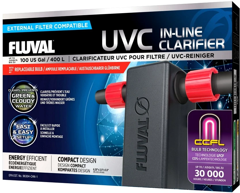 Fluval In-Line UVC sterilizatorius 3W